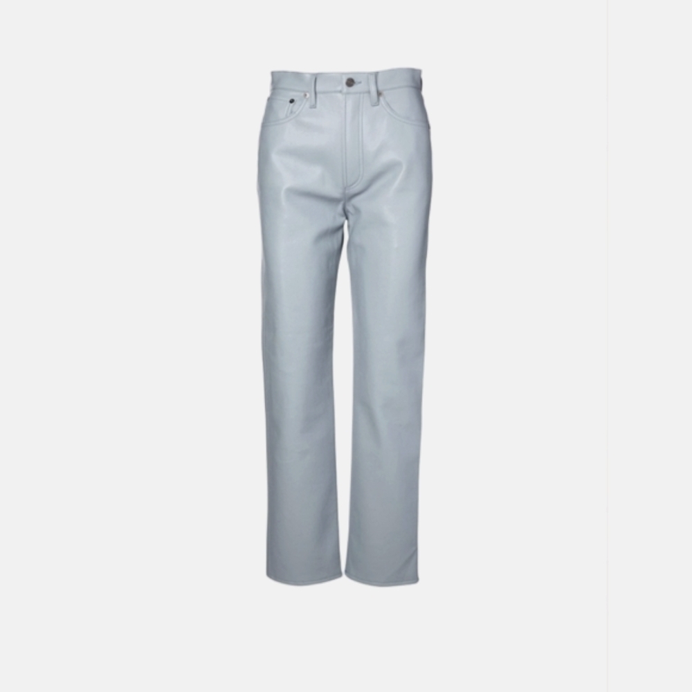 Agolde 90's Pinch Waist Recycled Leather Straight Leg Jeans